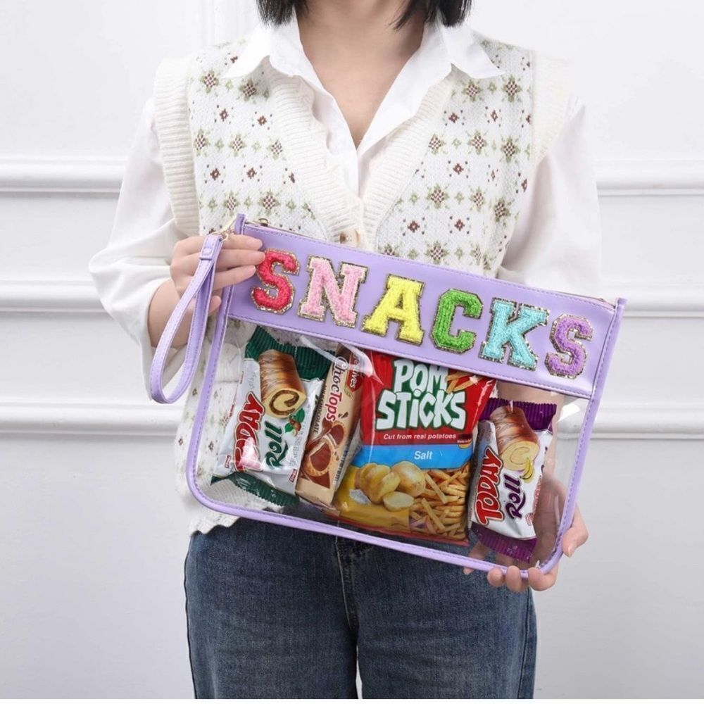 Snack Iron On and Clear Flat Pouch - Picture 7 of 7